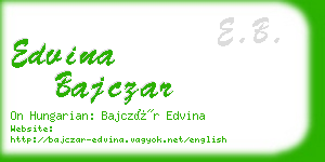 edvina bajczar business card